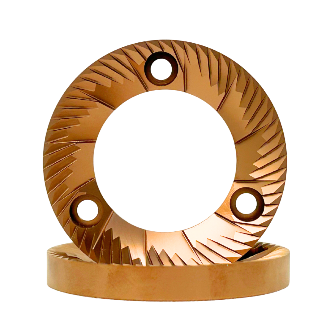 Red Titanium Flat Burrs