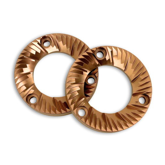 Red Titanium Flat Burrs