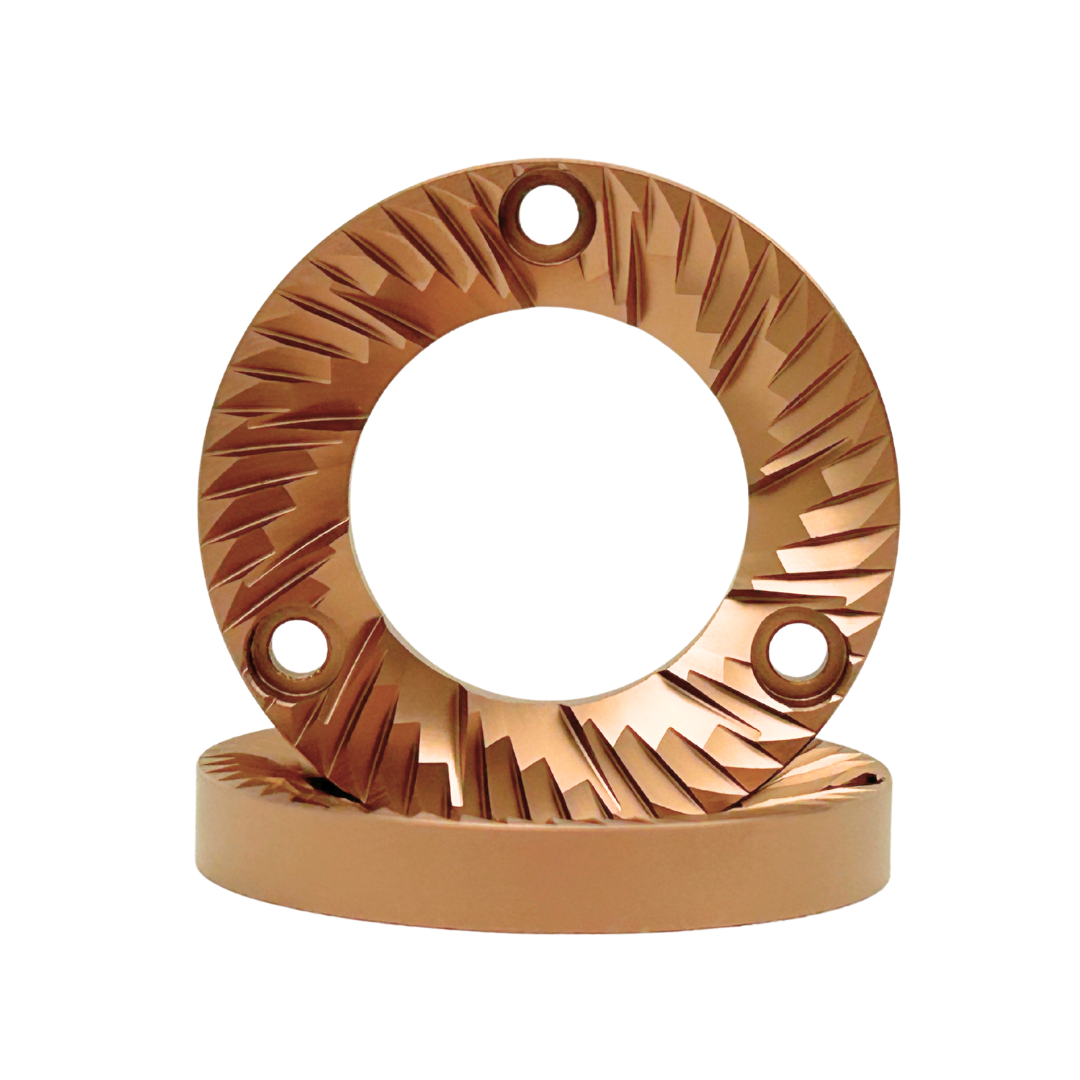 Red Titanium Flat Burrs