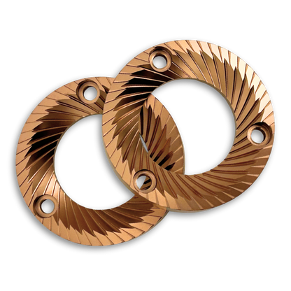 Red Titanium Flat Burrs