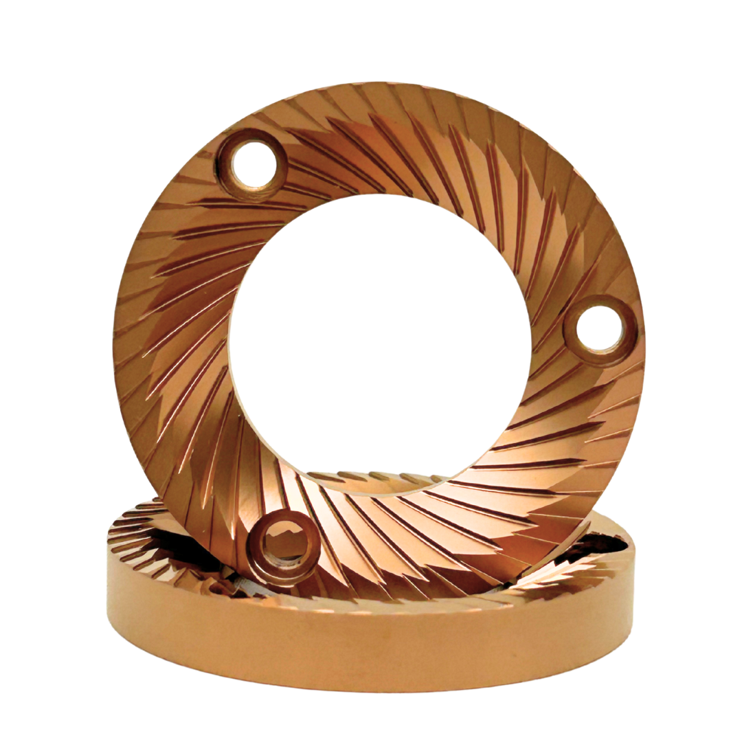 Red Titanium Flat Burrs